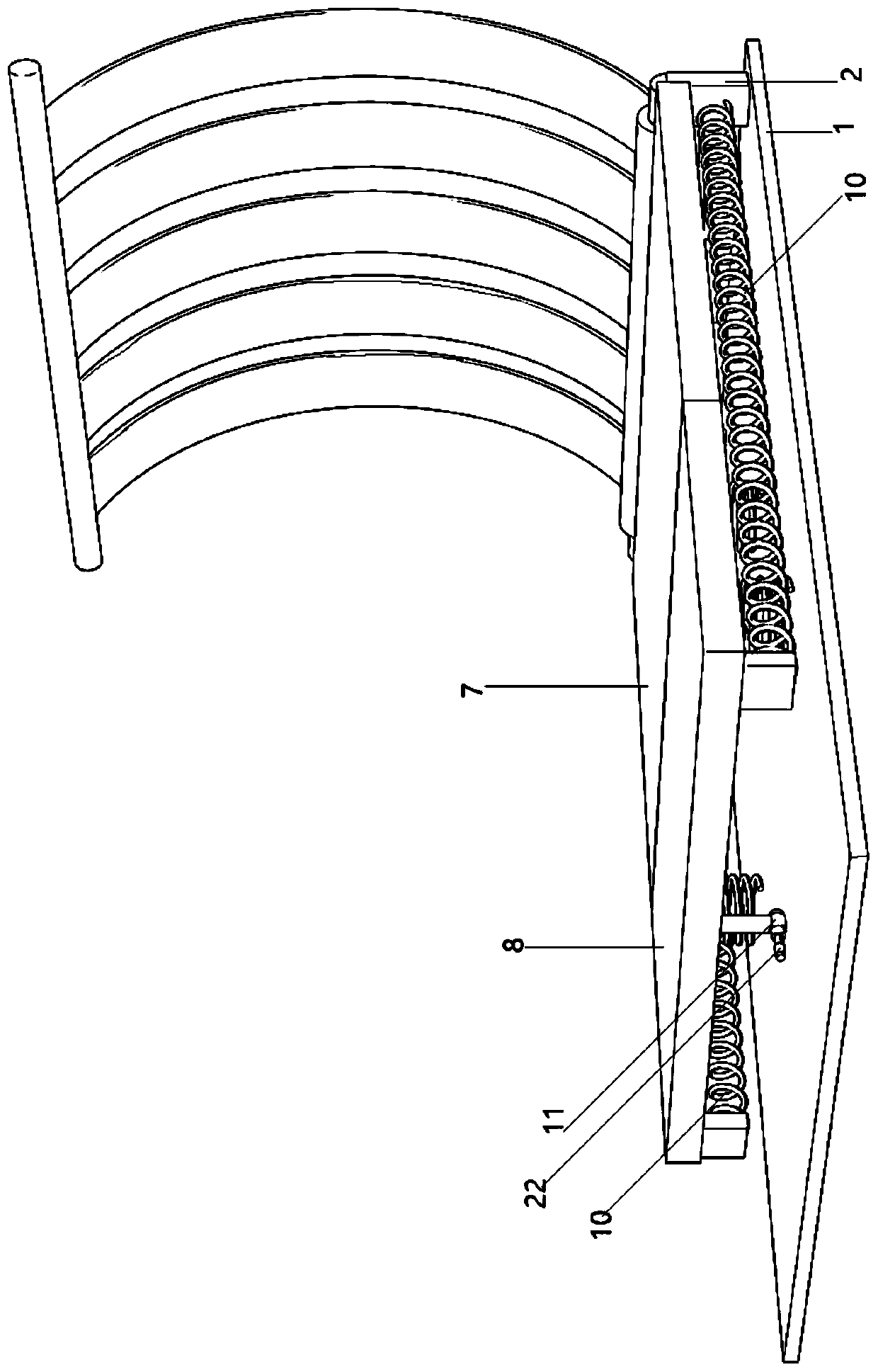 Anti-collision protection guardrail of road bridge