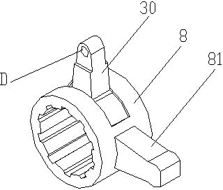 Screw rod gear selecting and gear shifting mechanism