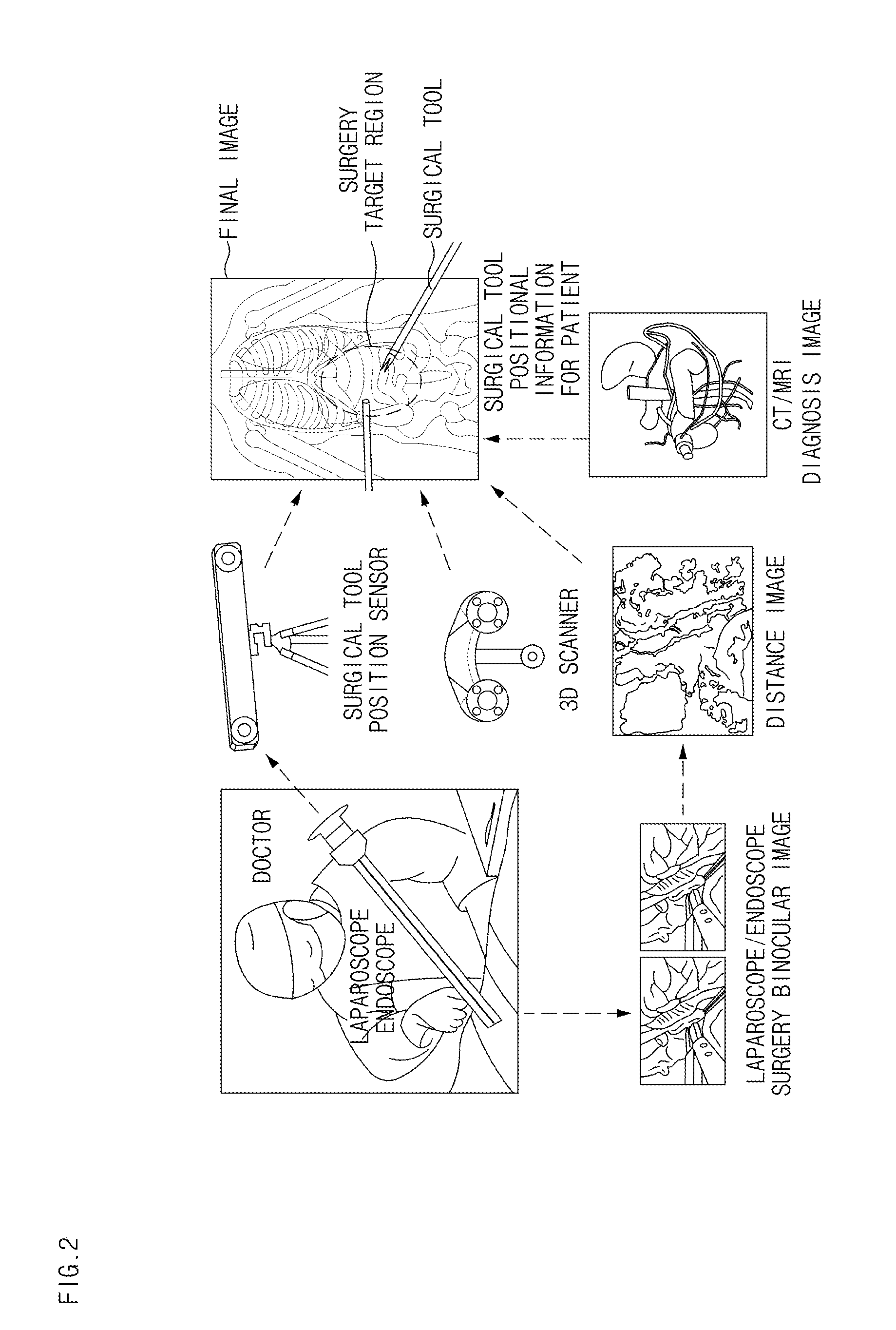 Method and apparatus for coordinating position of surgery region and surgical tool during image guided surgery