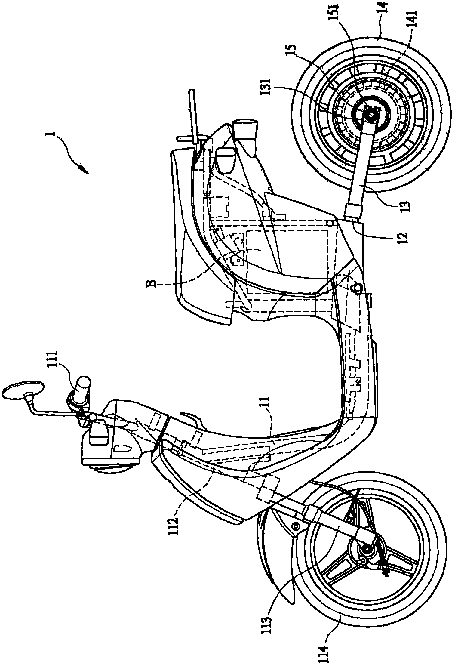 Structure of electric vehicle