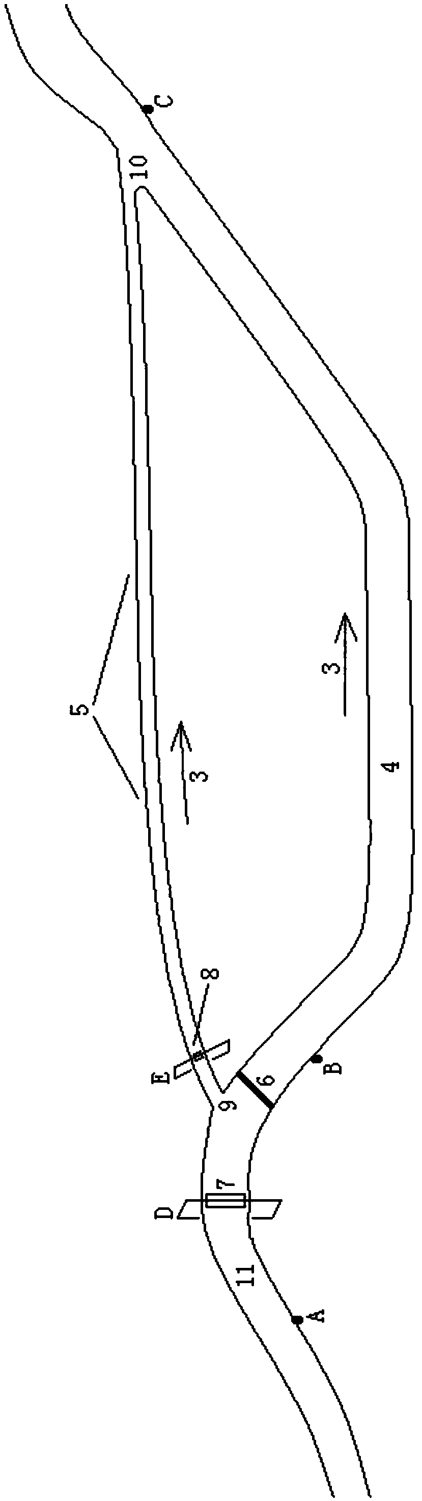 Method for treating plain river course