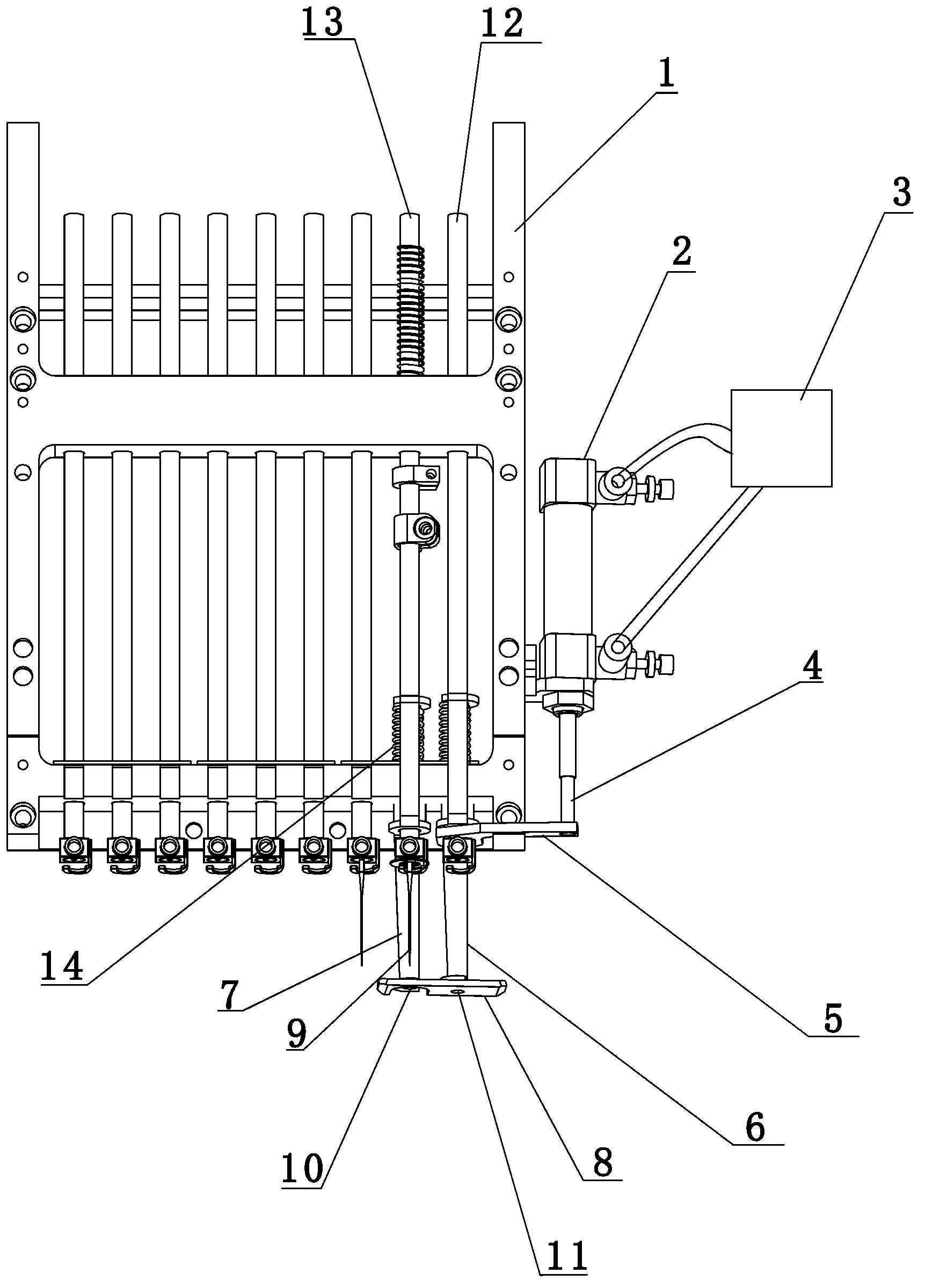 Auxiliary pressing foot of embroidery machine