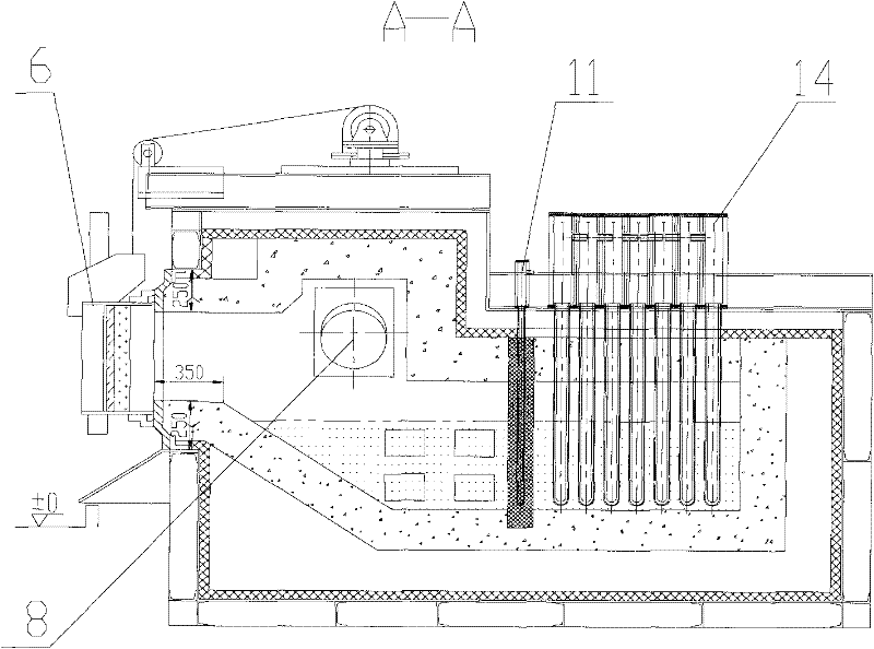 Inner structure of high-efficiency energy-saving aluminum and aluminum alloy isothermal smelting furnace