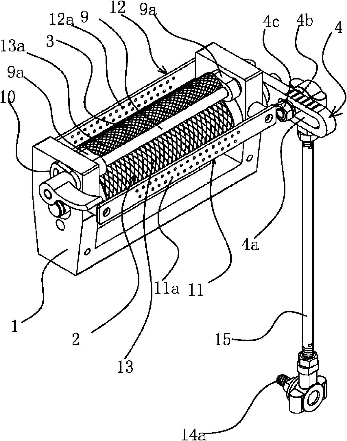 Elastic yarn conveying device in multi-needle machine