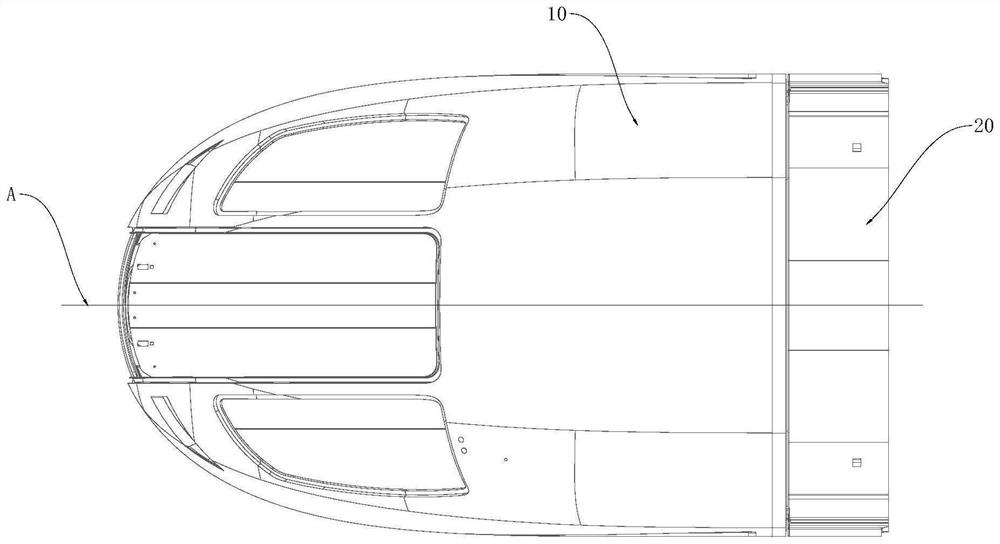 Installation method of rail vehicle and driver's cab head cover