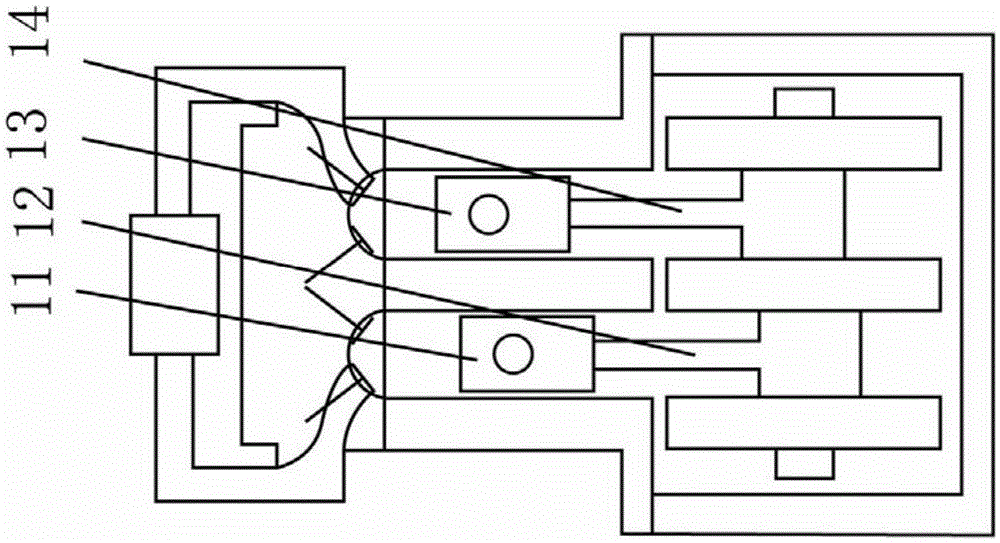 Acting cylinder and booster cylinder separated engine