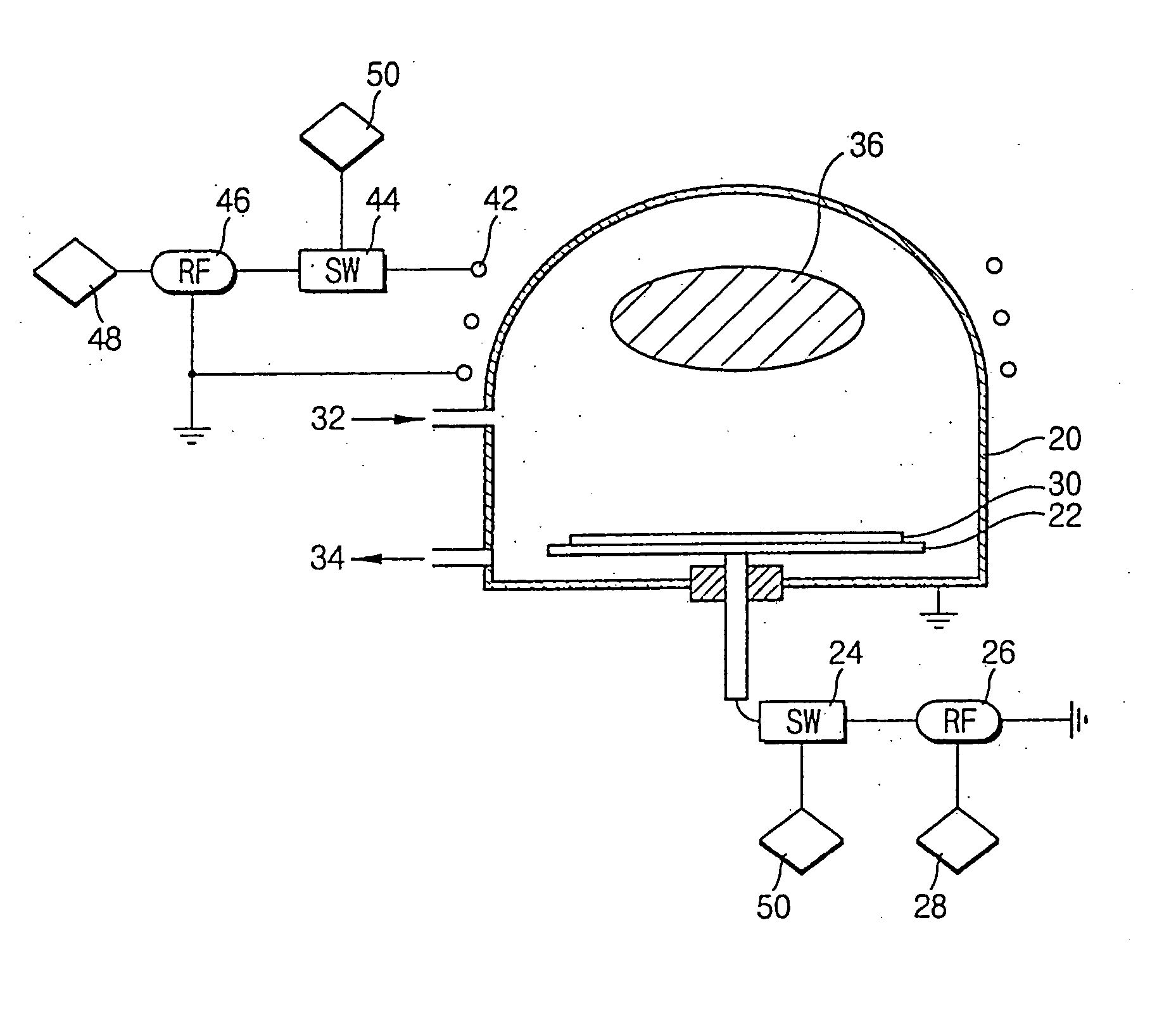 Etching method in a semiconductor processing and etching system for performing the same
