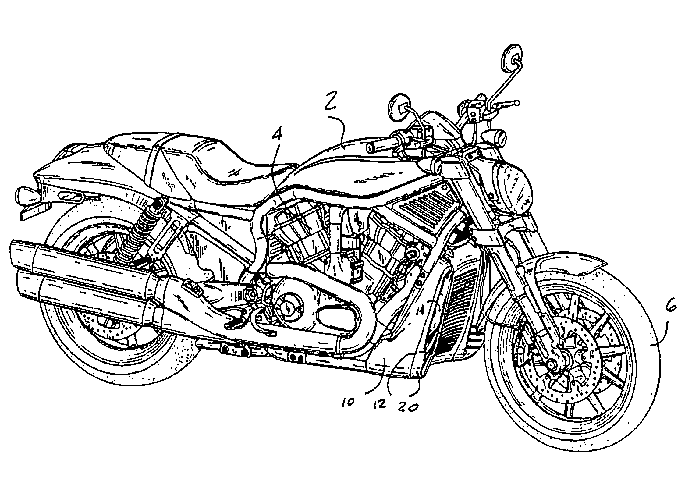 Grille for a motorcycle radiator cover
