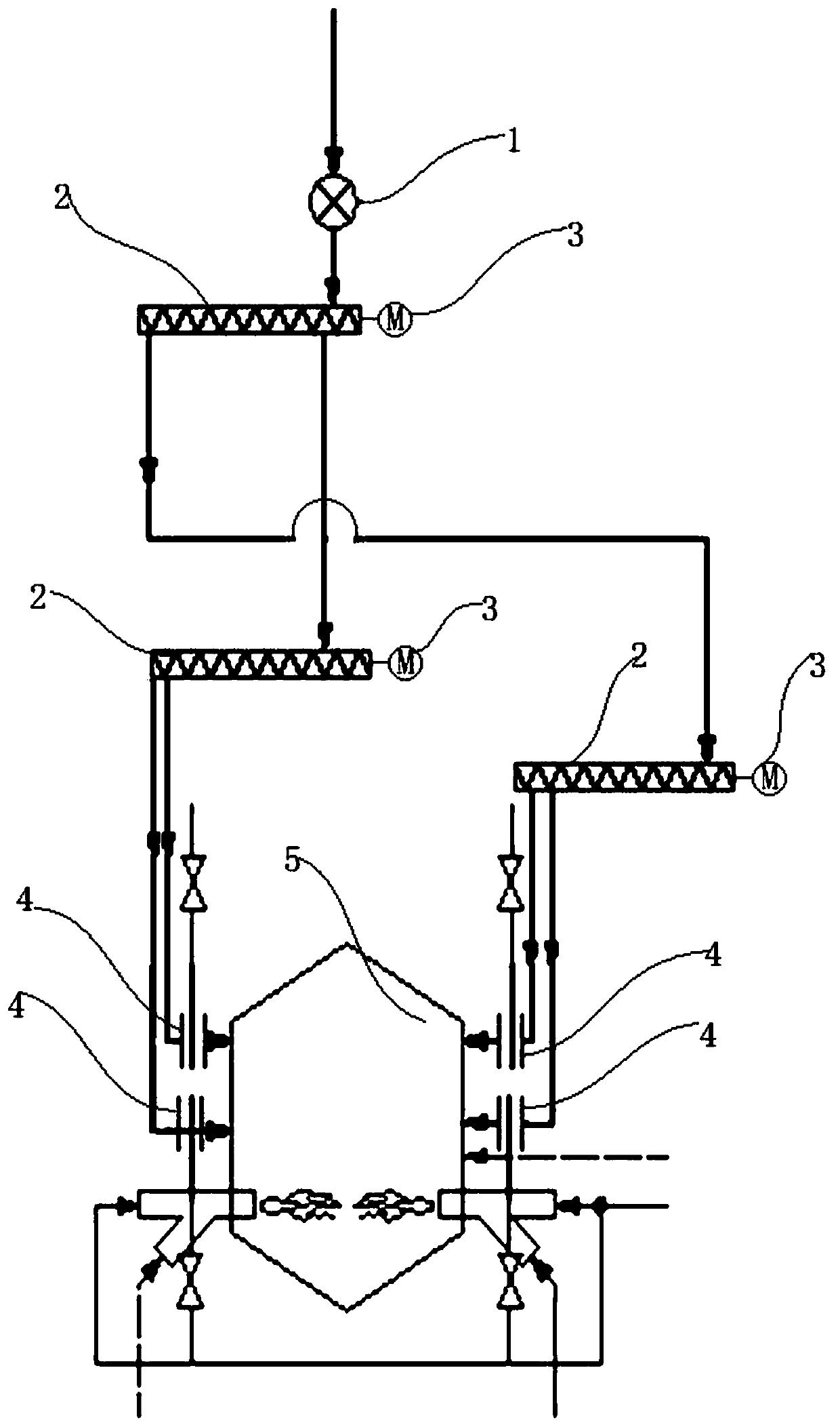Multi-point feeding system for coordinated disposal of refuse derived fuel (RDF) by cement kiln