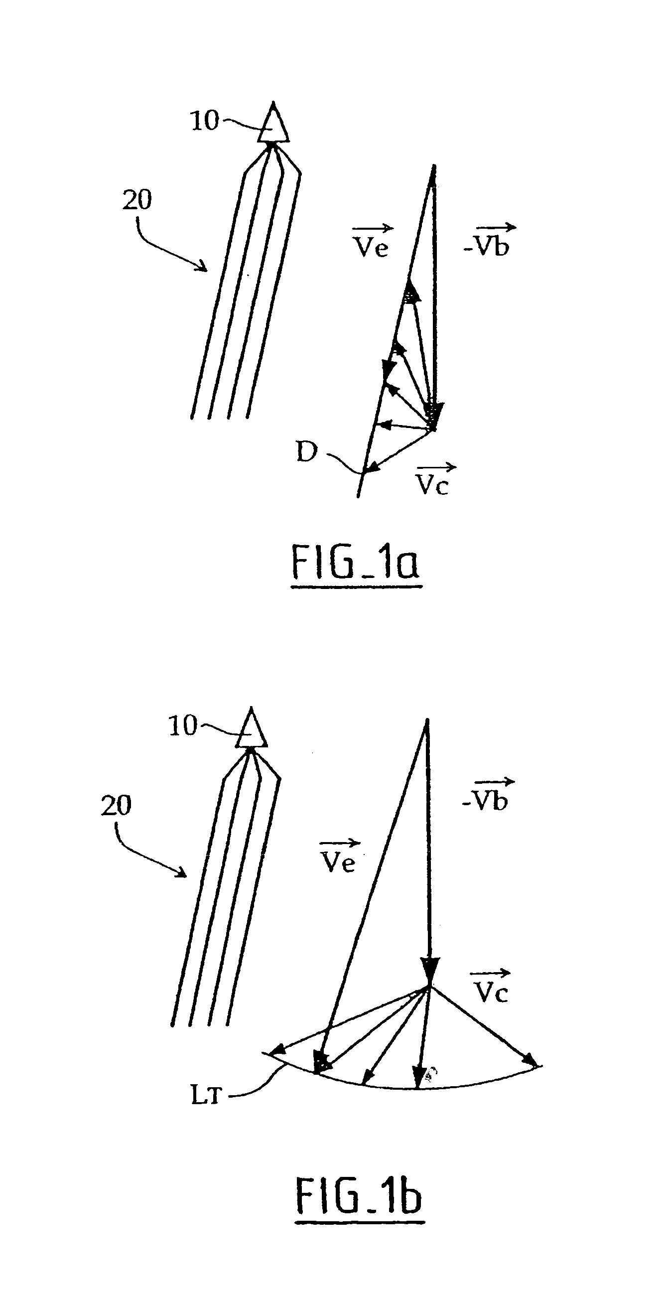 Method for determining ocean current and associated device