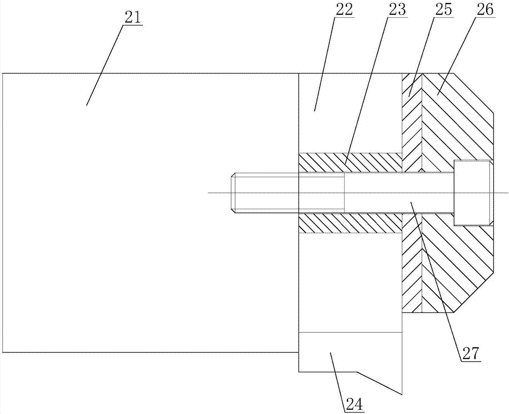 Upper tool mounting structure for fin transecting die