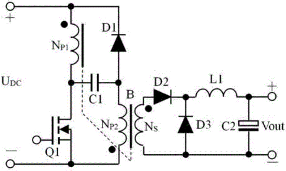 Forward switching power supply