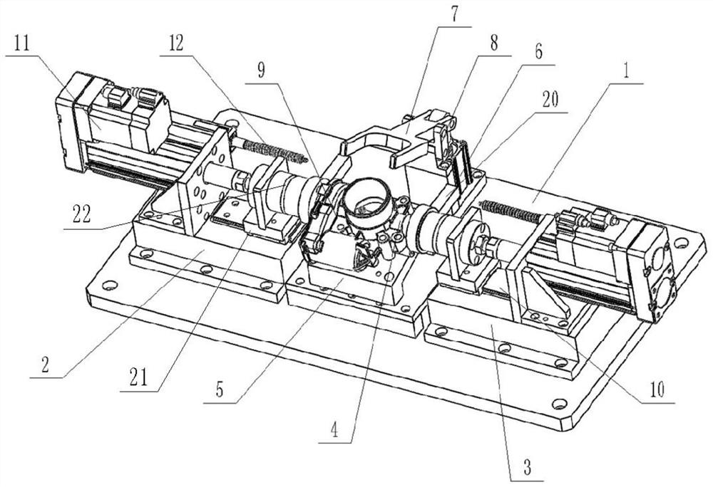 Throttle valve sheet gap adjusting device and adjusting method thereof