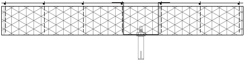Fire barrier belt with steel mesh frame rock wool board and construction method for fire barrier belt