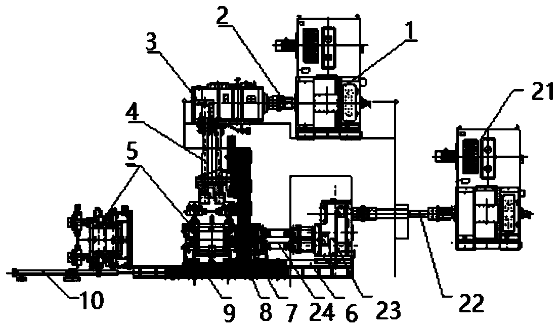 Horizontal and vertical switching rolling mill for bar finish rolling