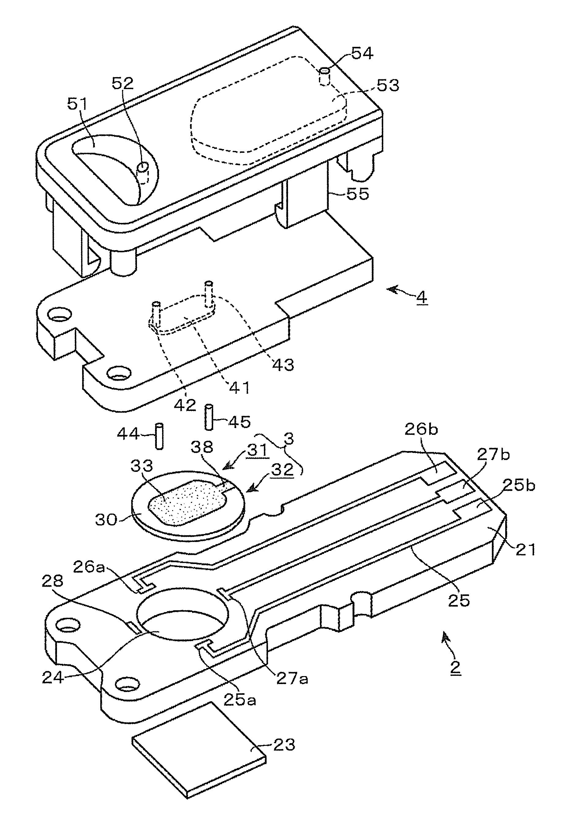 Sensing sensor and sensing device using piezoelectric resonator