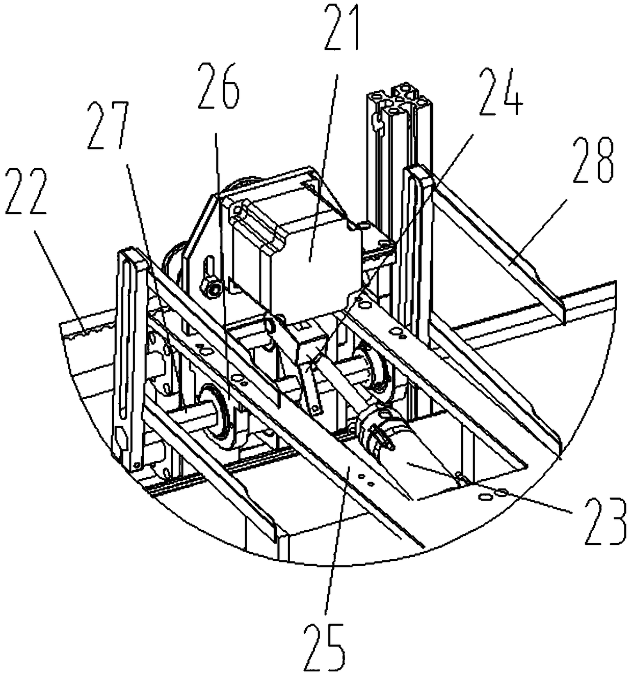 A pcb plate washing mechanism that can automatically pick up and transfer materials