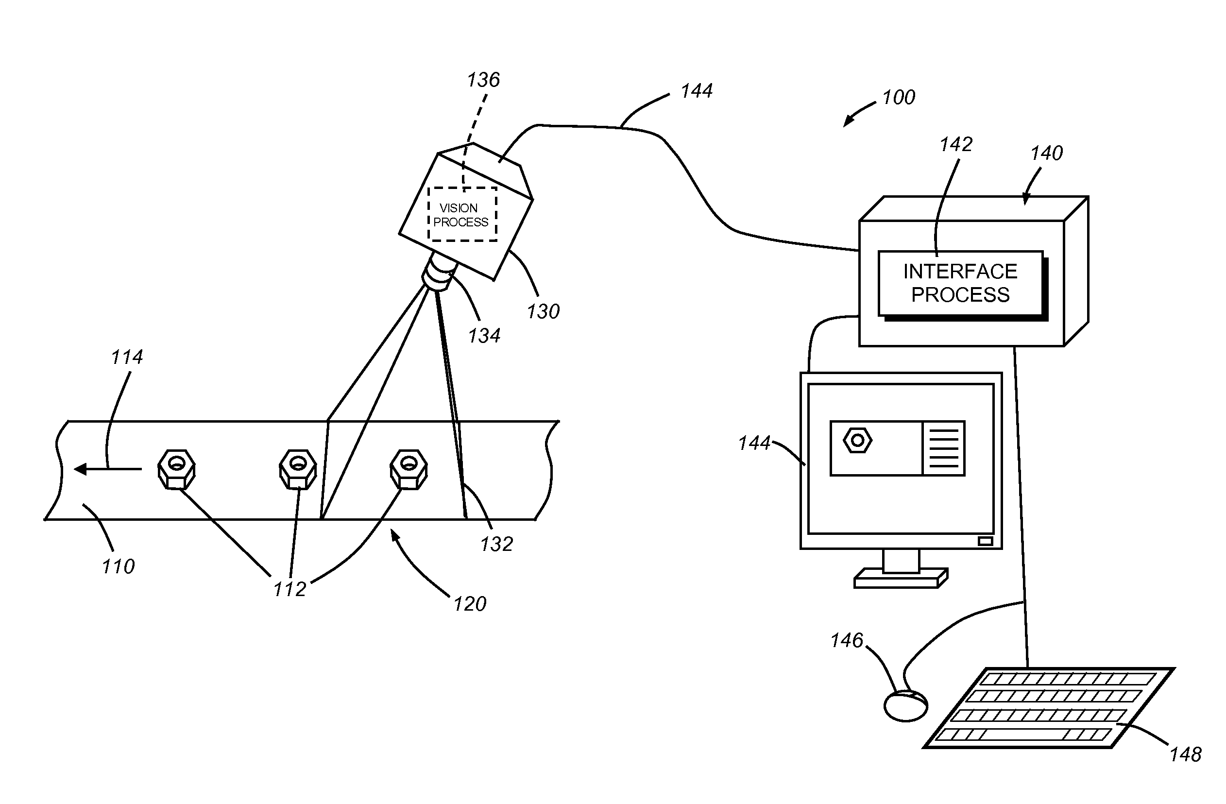 Configurable image trigger for a vision system and method for using the same