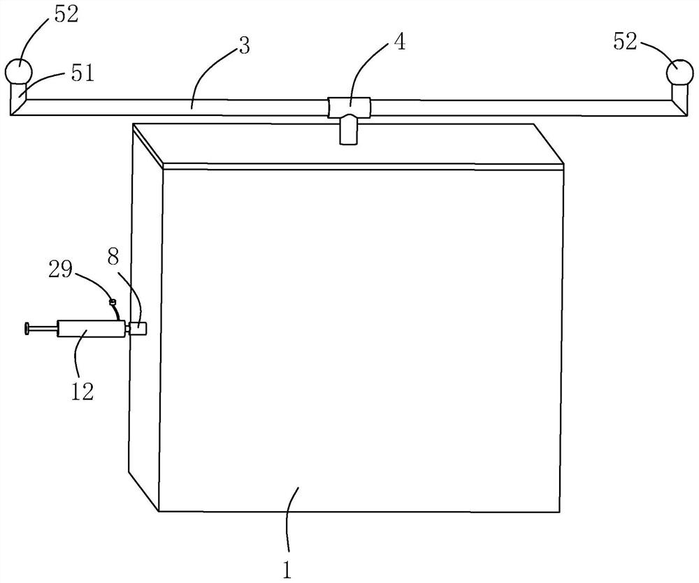 A sampling device for industrial waste gas detection