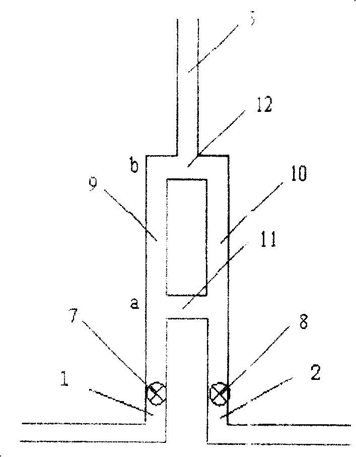 Flow structure of controlling liquid continuously flowing in micro-pipeline