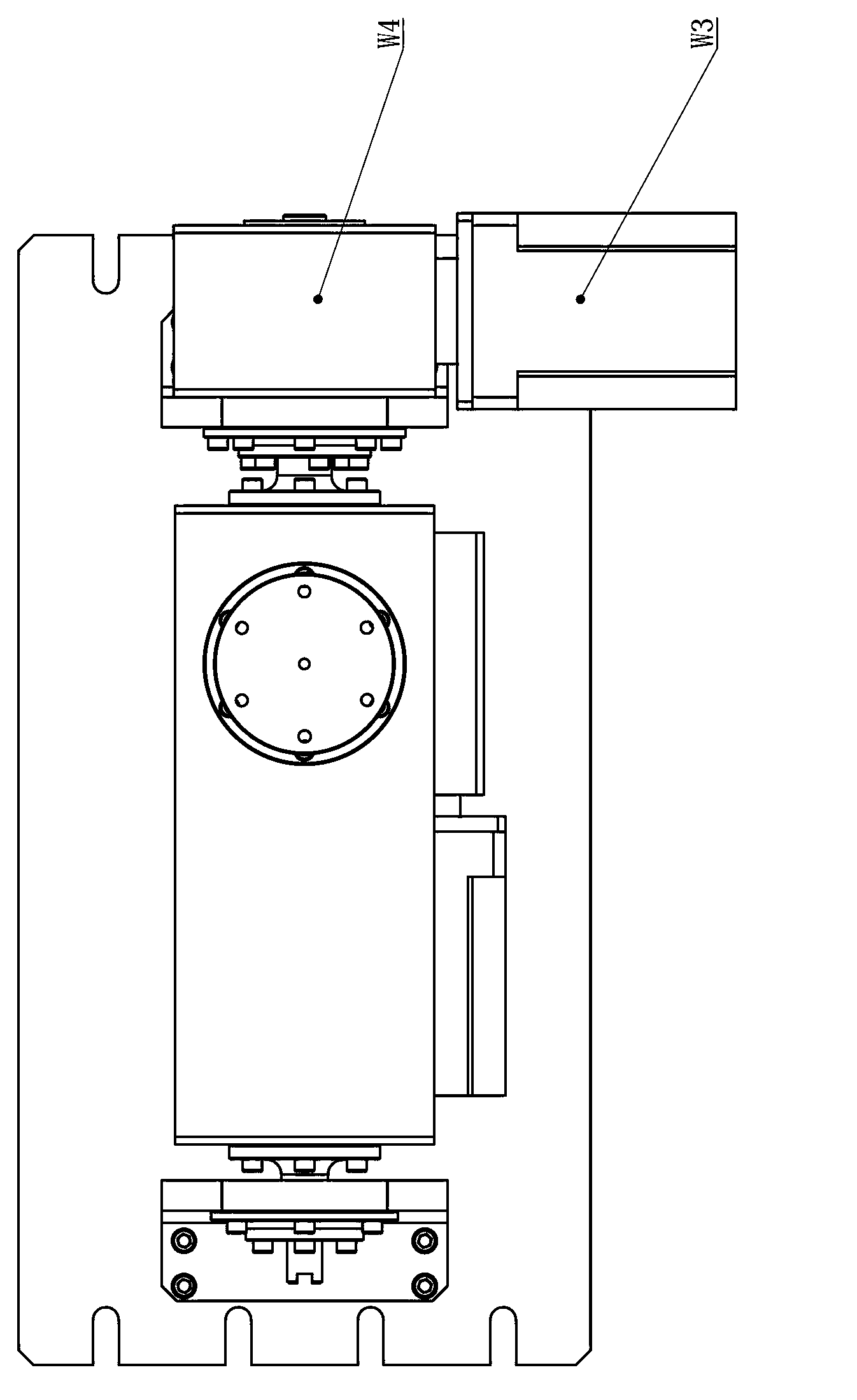 Numerical control double-shaft rotary table