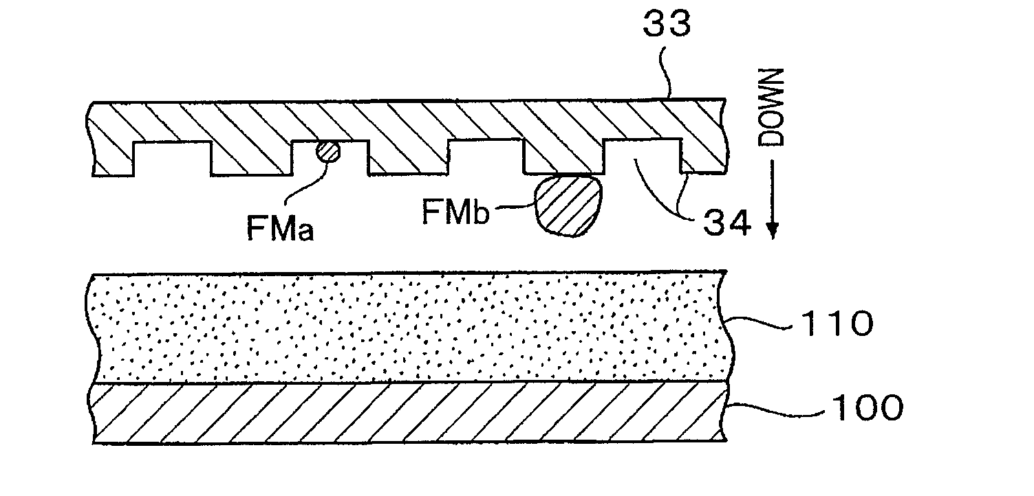 Method For Cleaning Fine Pattern Surface Of Mold, And Imprinting Device Using Same