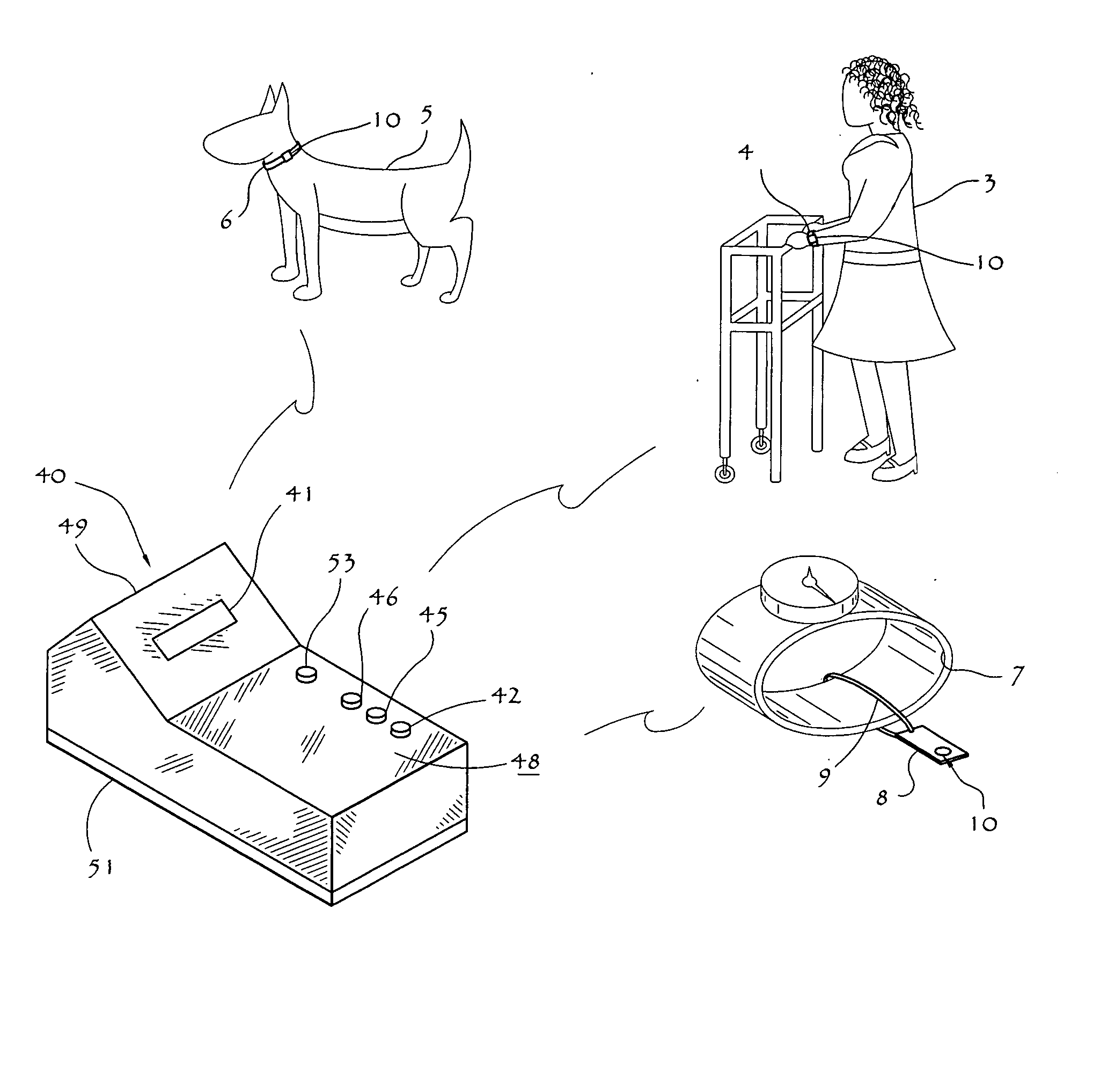 Wireless item location monitoring system and method