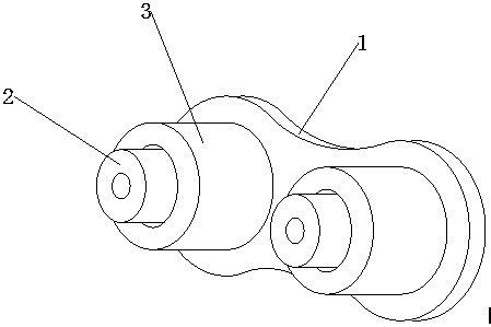 Chain sleeve capable of achieving automatic lubricating adjustment through centrifugal force