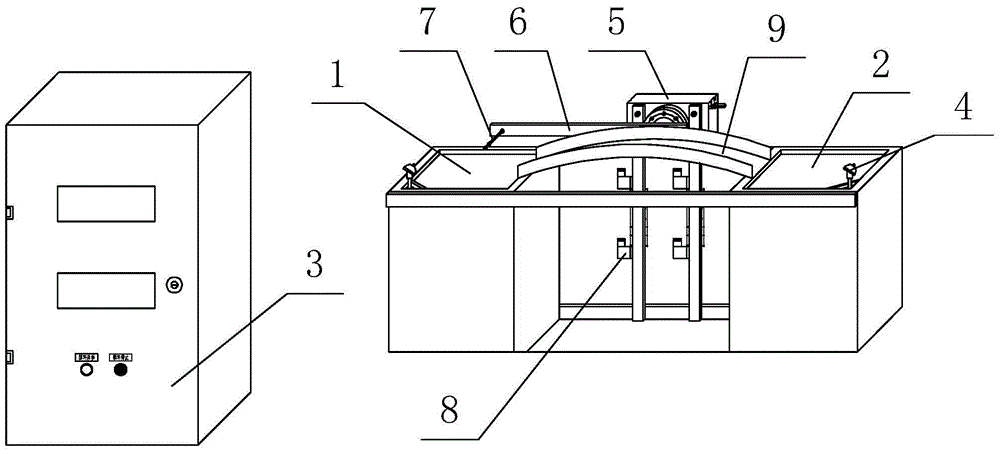 Endurance test device for temperature valve