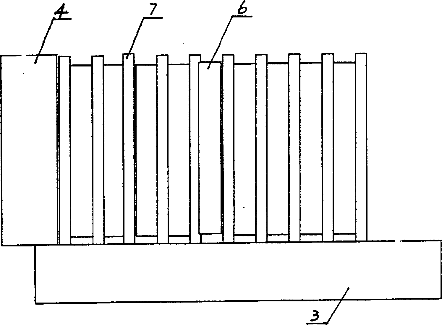 Electric arc preventing method and transitional quencher with the same method