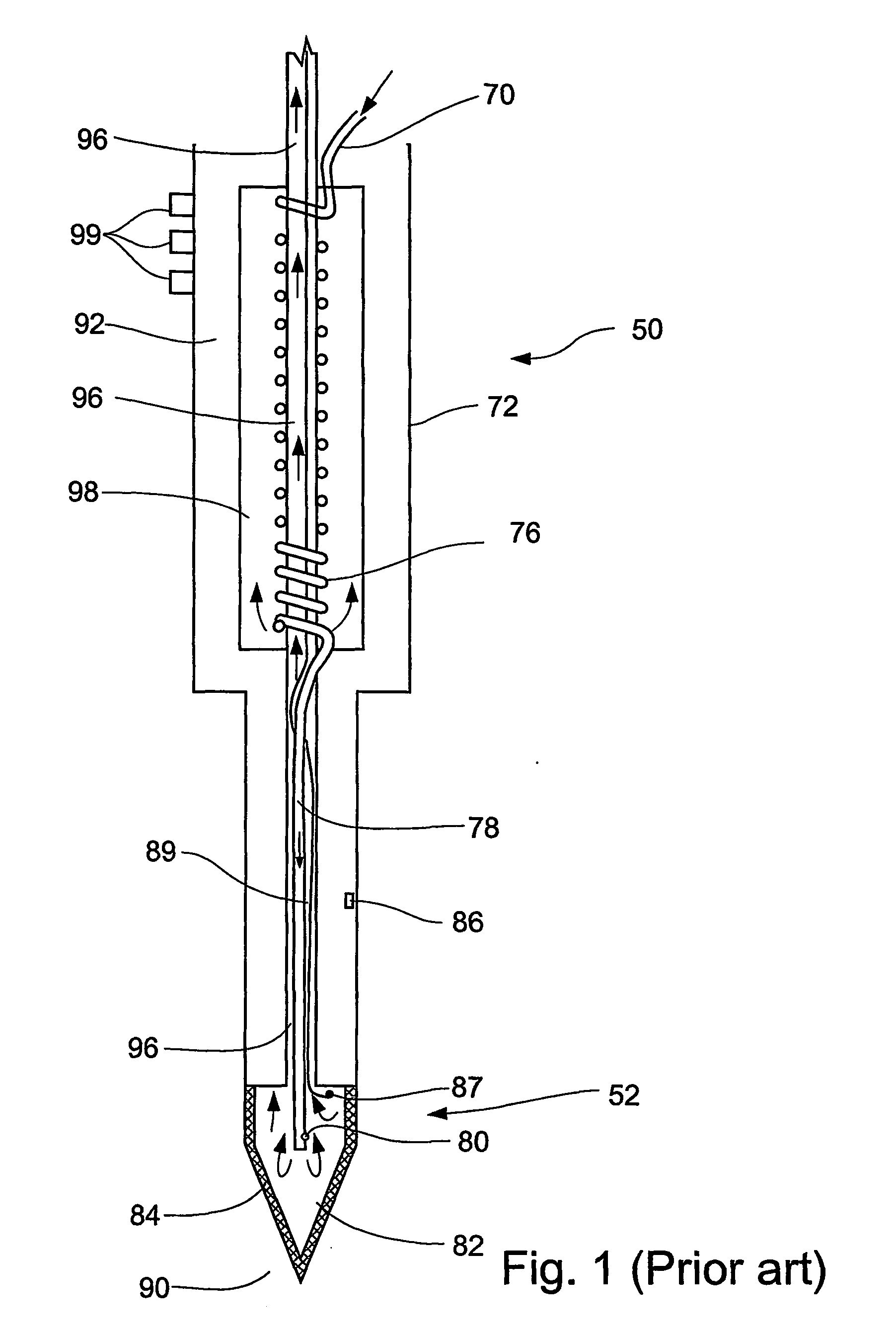 Apparatus and method positioning a therapeutic probe with respect to a therapeutic target