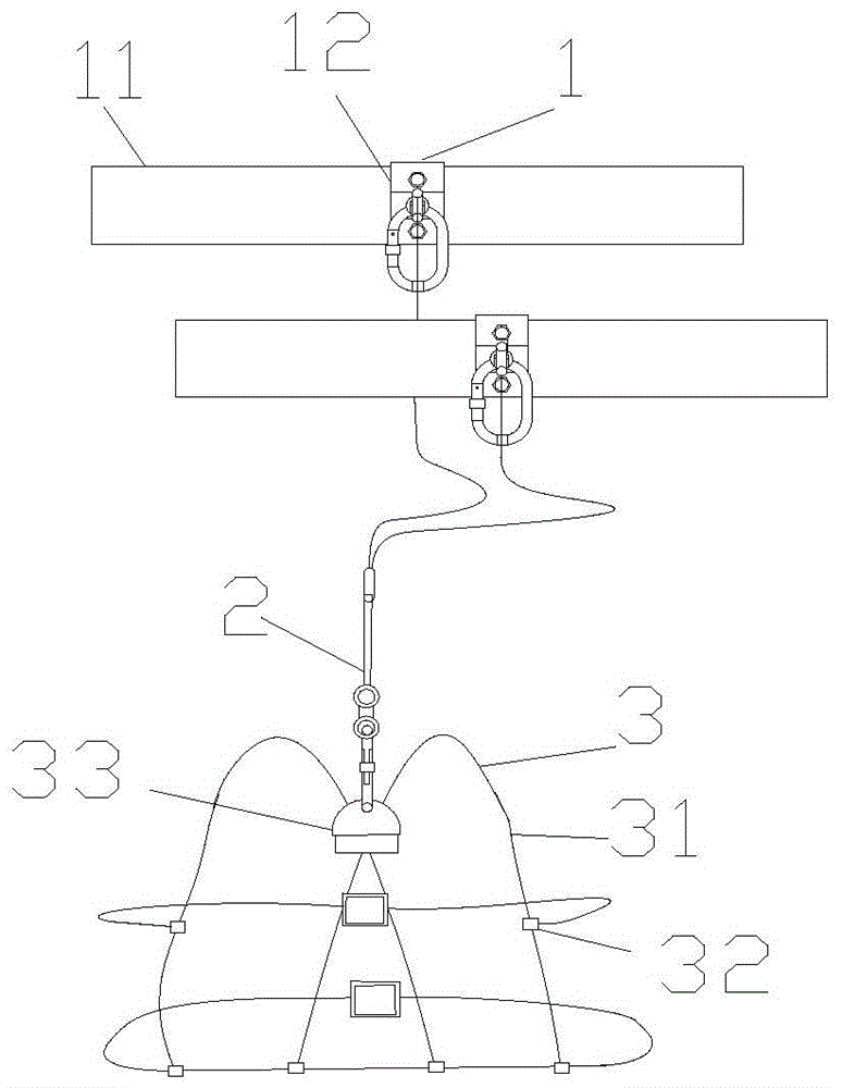 A whole-process protection device for climbing boards