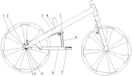 Bicycle rope transmission mechanism