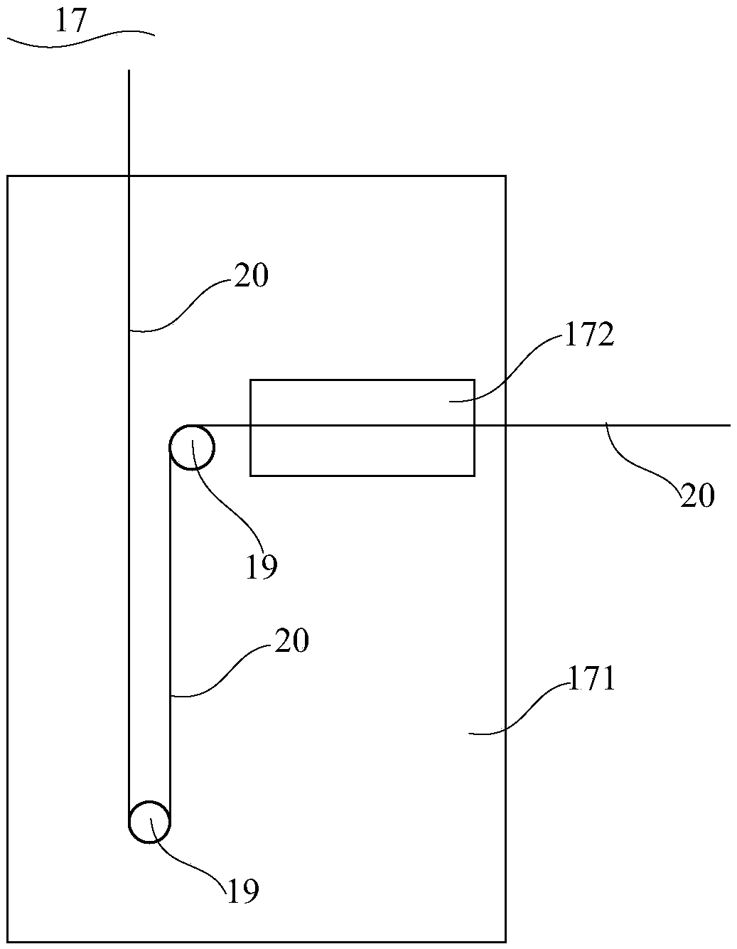 Production device and method of packaging film of lithium battery