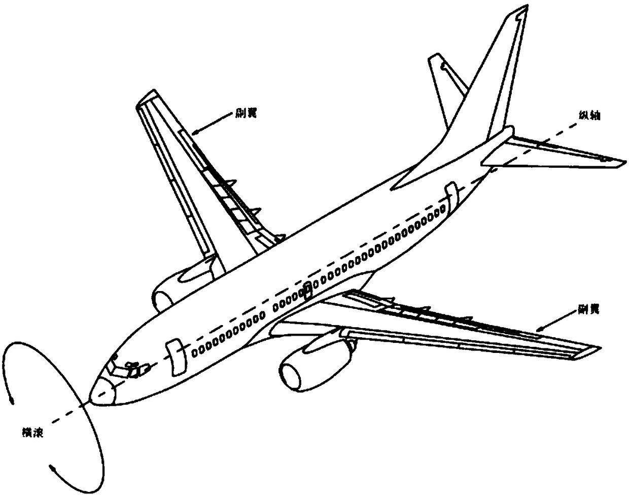 An operation efficiency increasing method based on a position change of an aileron connector