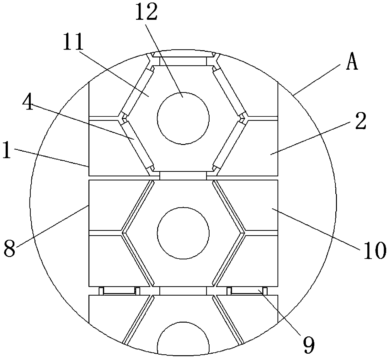 Connecting structure for electronic wristband based on inlaying limiting