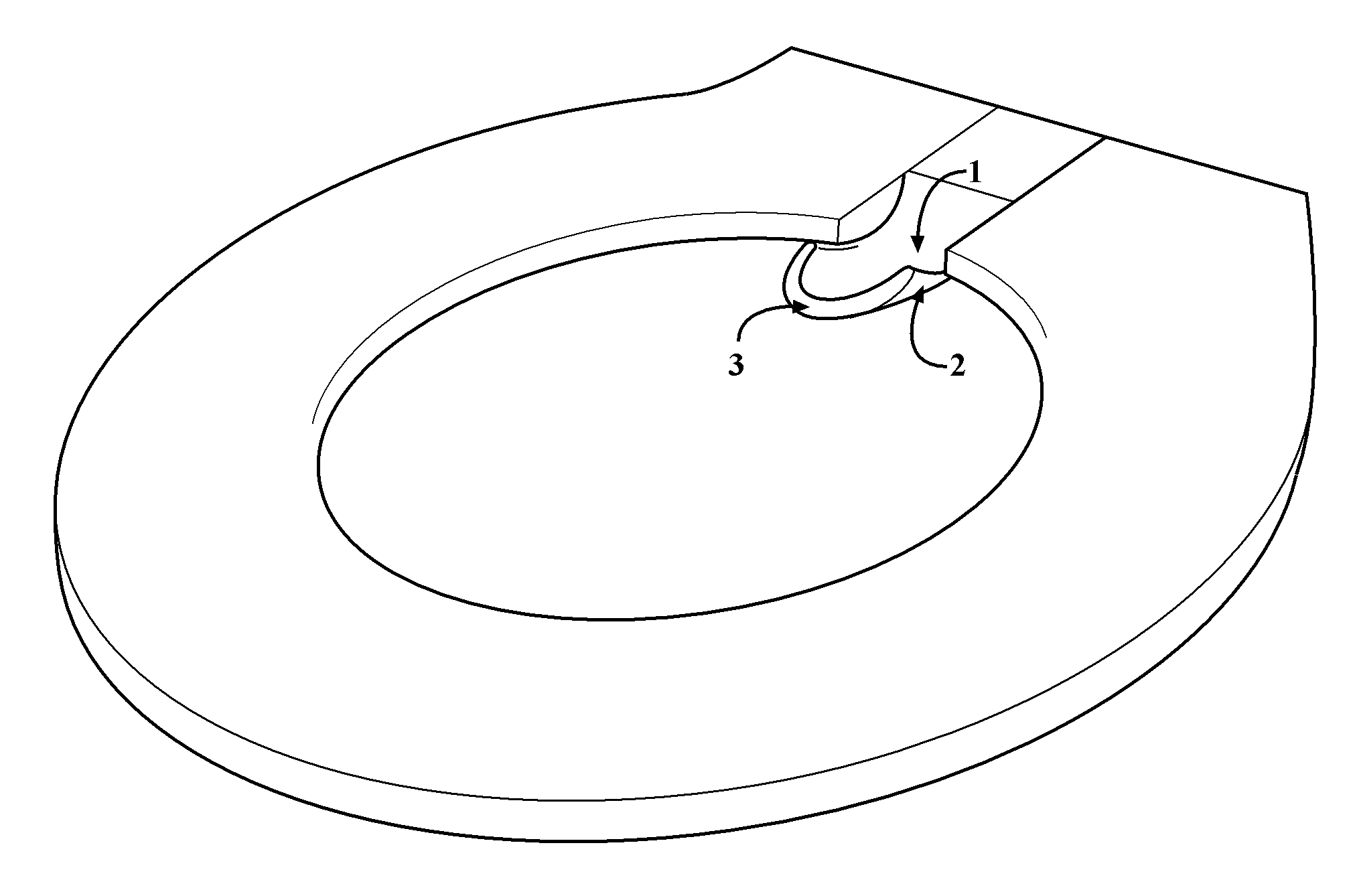 Toilet seat with anococcygeal support