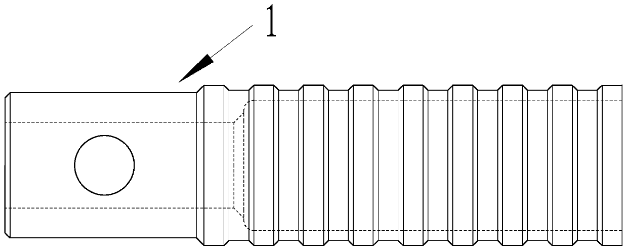 A kind of forming method of composite metal integrated tie rod