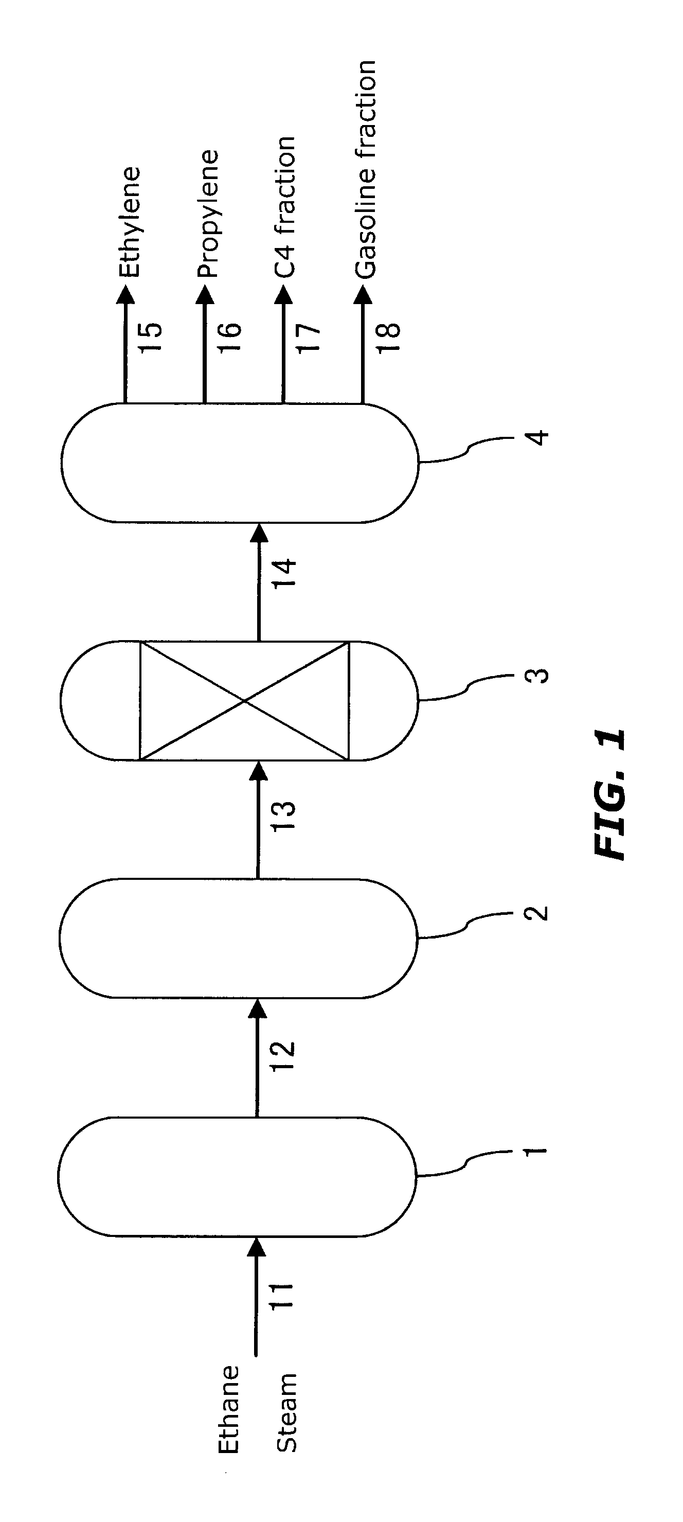 Process and apparatus for producing olefin