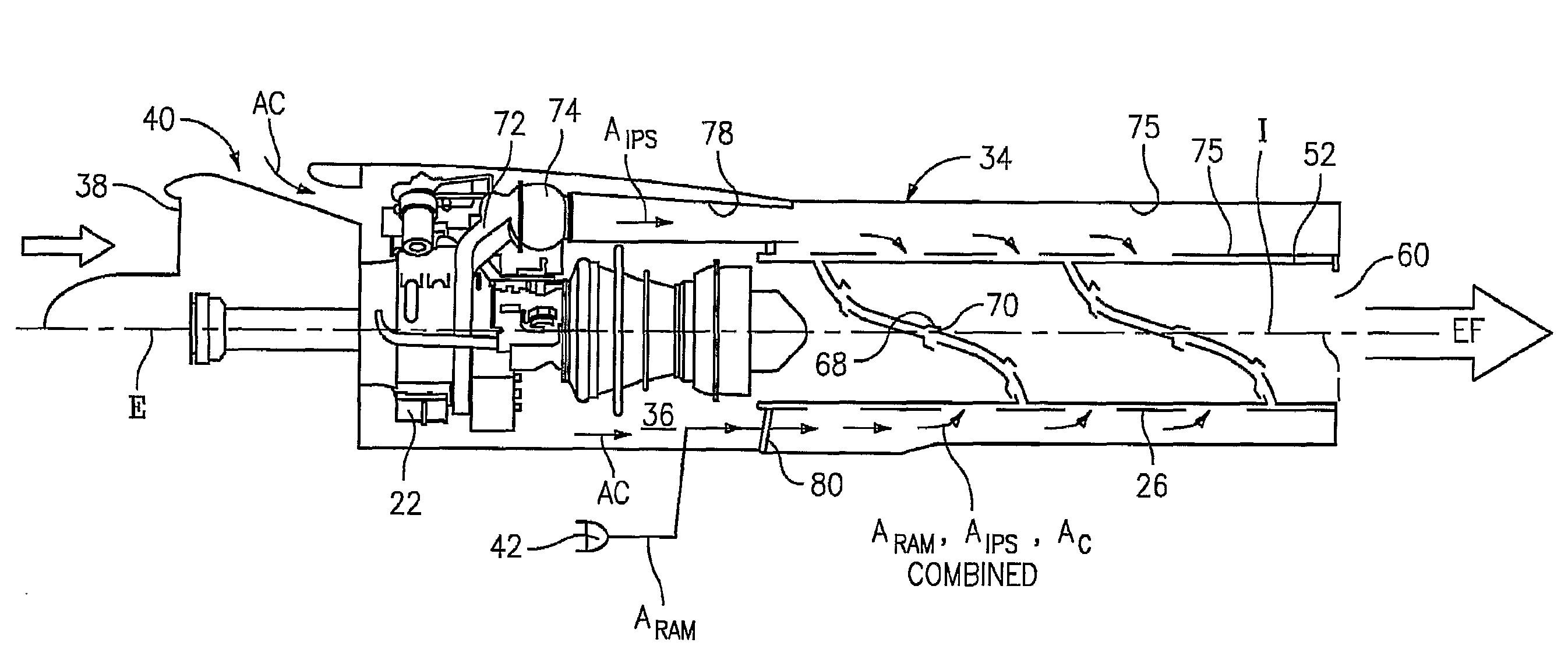 Infrared suppression system with spiral septum