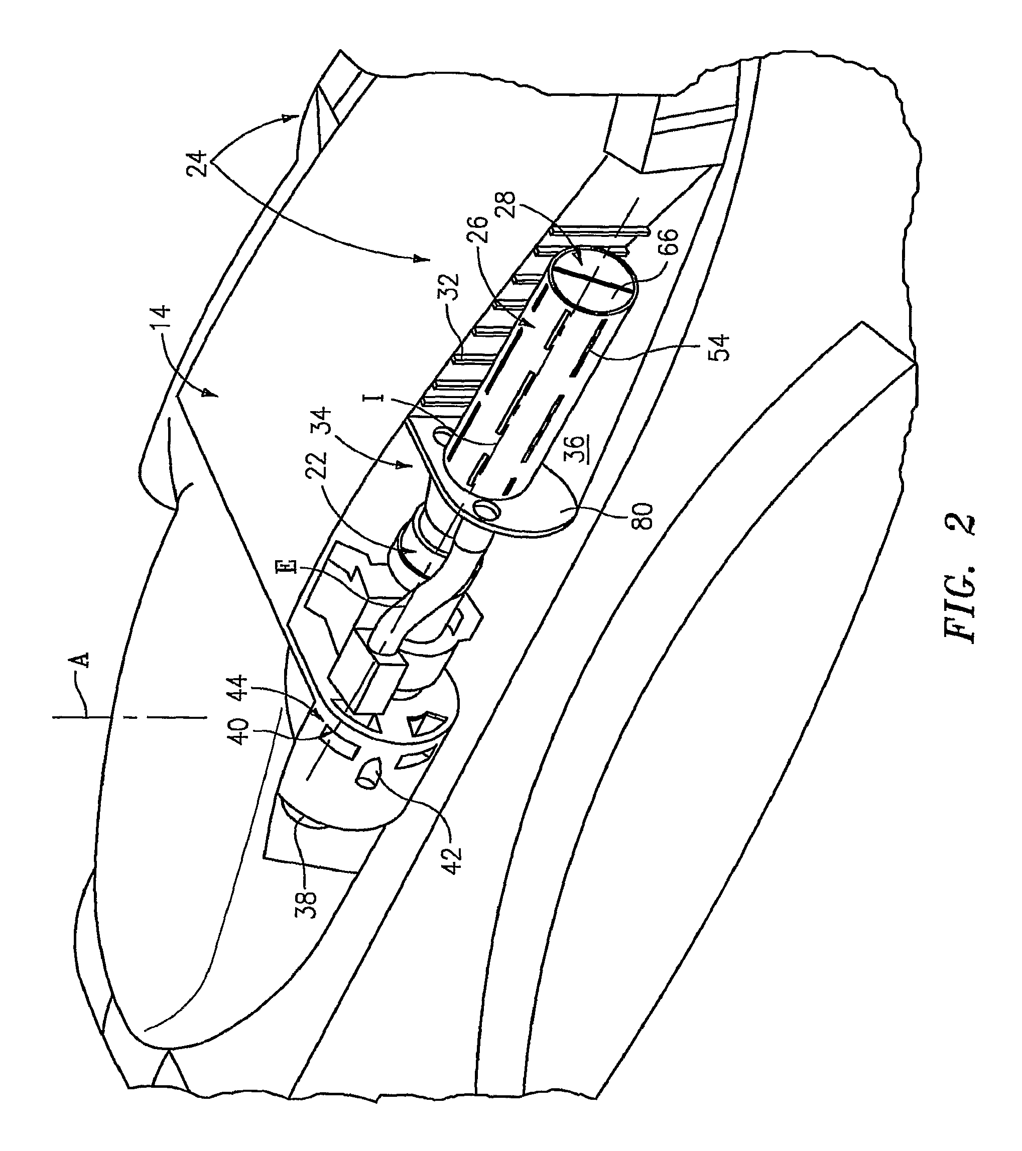 Infrared suppression system with spiral septum