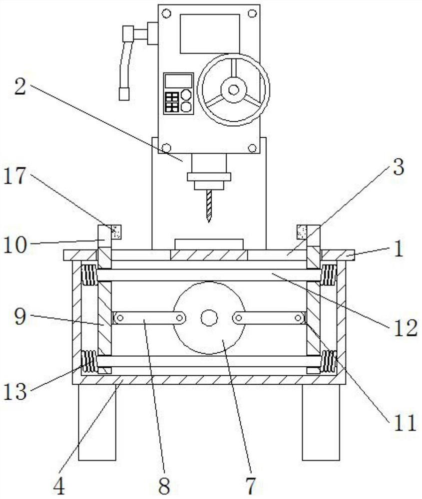 Drilling machine for solar support machining