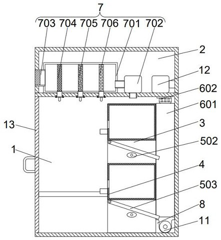 Chicken house beneficial to collection and fermentation of chicken manure