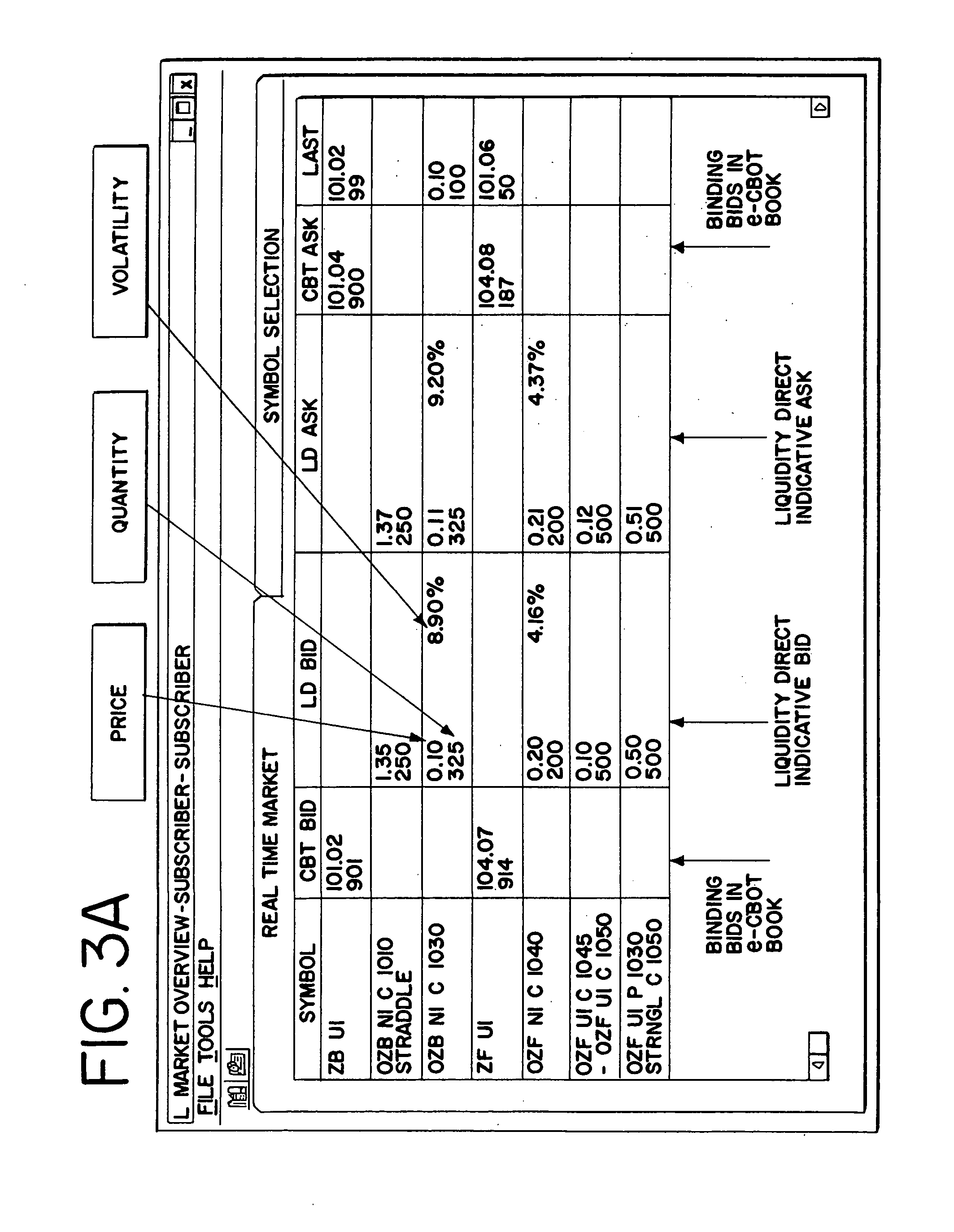 Network and method for trading derivatives