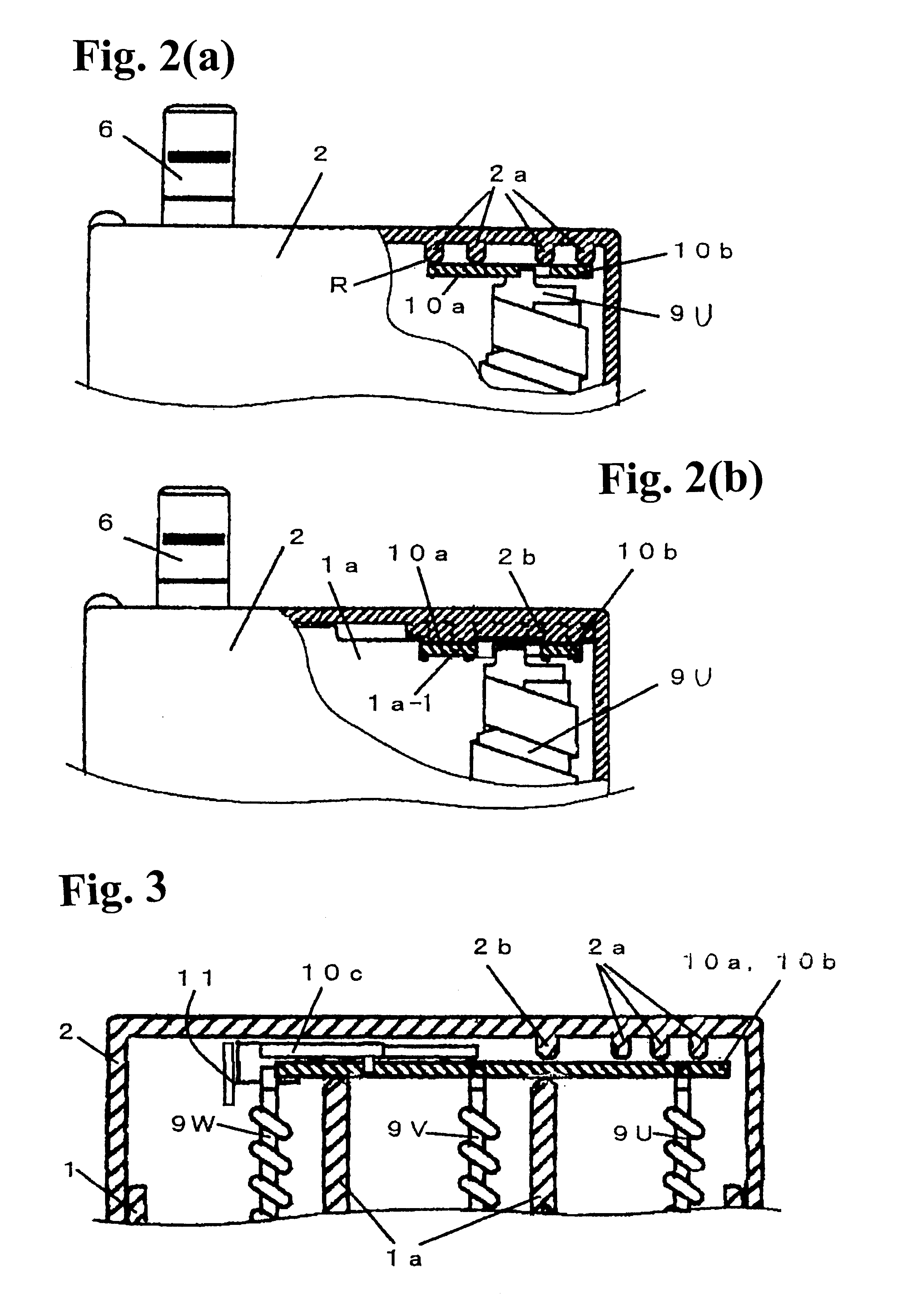 Circuit breaker with shift guide