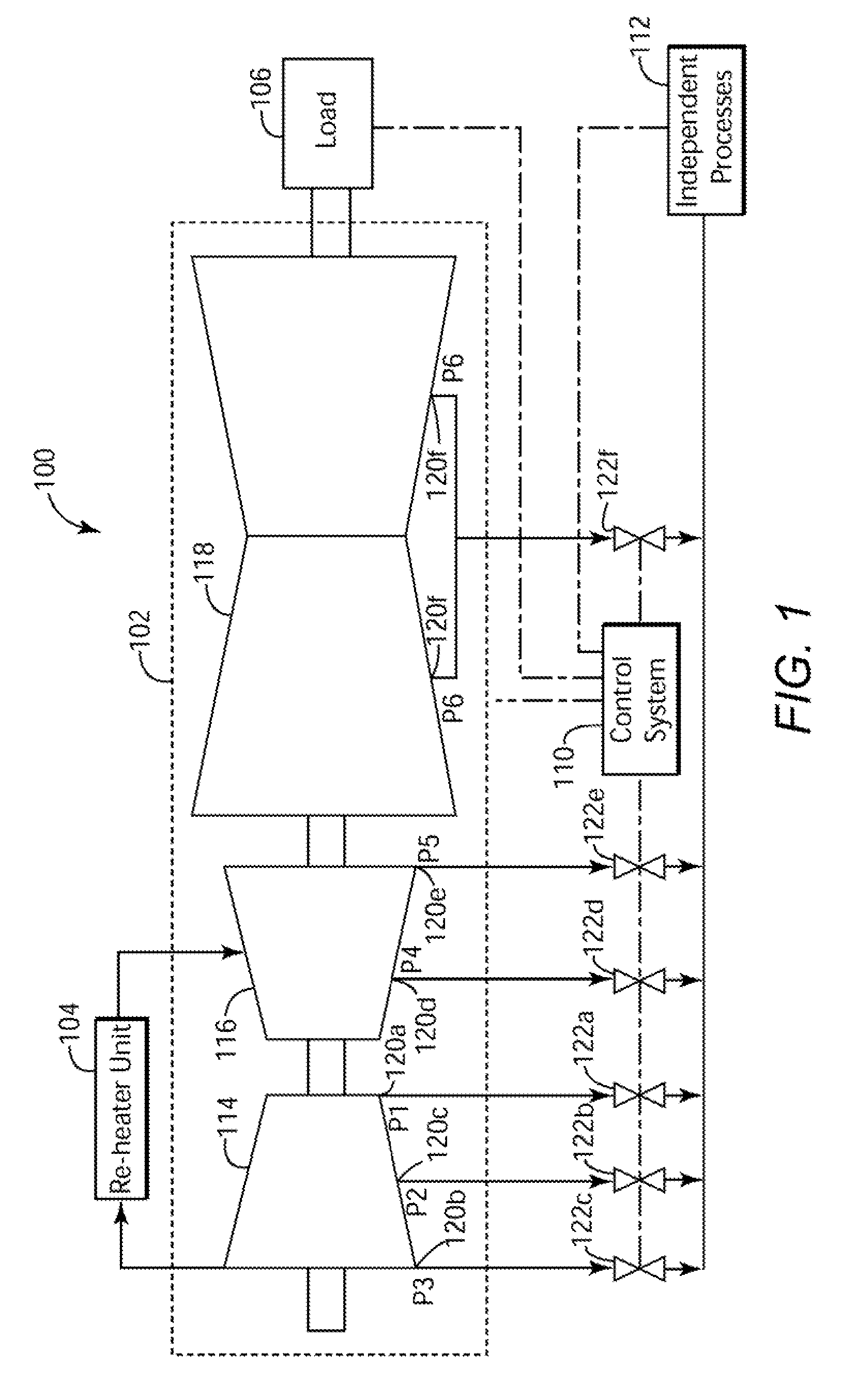 Method and system for reducing the impact on the performance of a turbomachine operating an extraction system