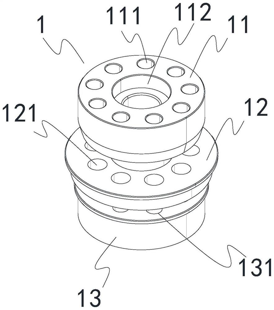 Tablet press rotating disc drilling method and concentric positioning device applied to method
