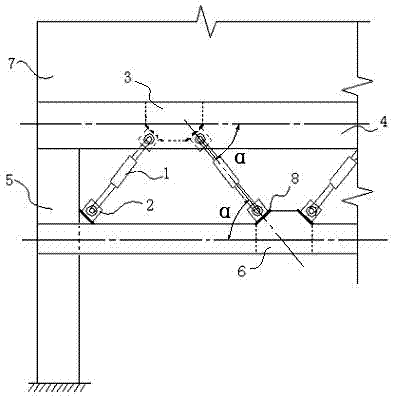 Truss imitating type damper structure transfer layer