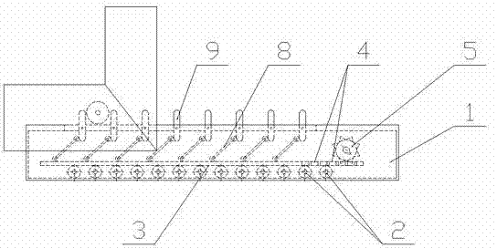 Embedded hinge box for sliding rail type sliding window