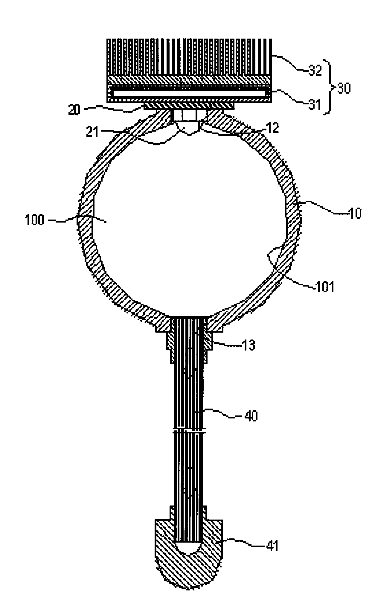 LED (Light Emitting Diode) light guide structure